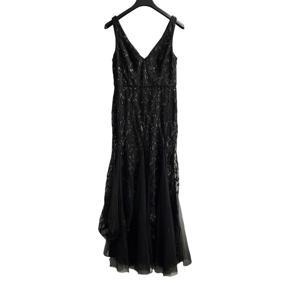 Ever Pretty Dresses & Skirts - Ever Pretty Dress Womens 3XL Black Sequin Sheer Mesh Overlay Maxi Event Fairy